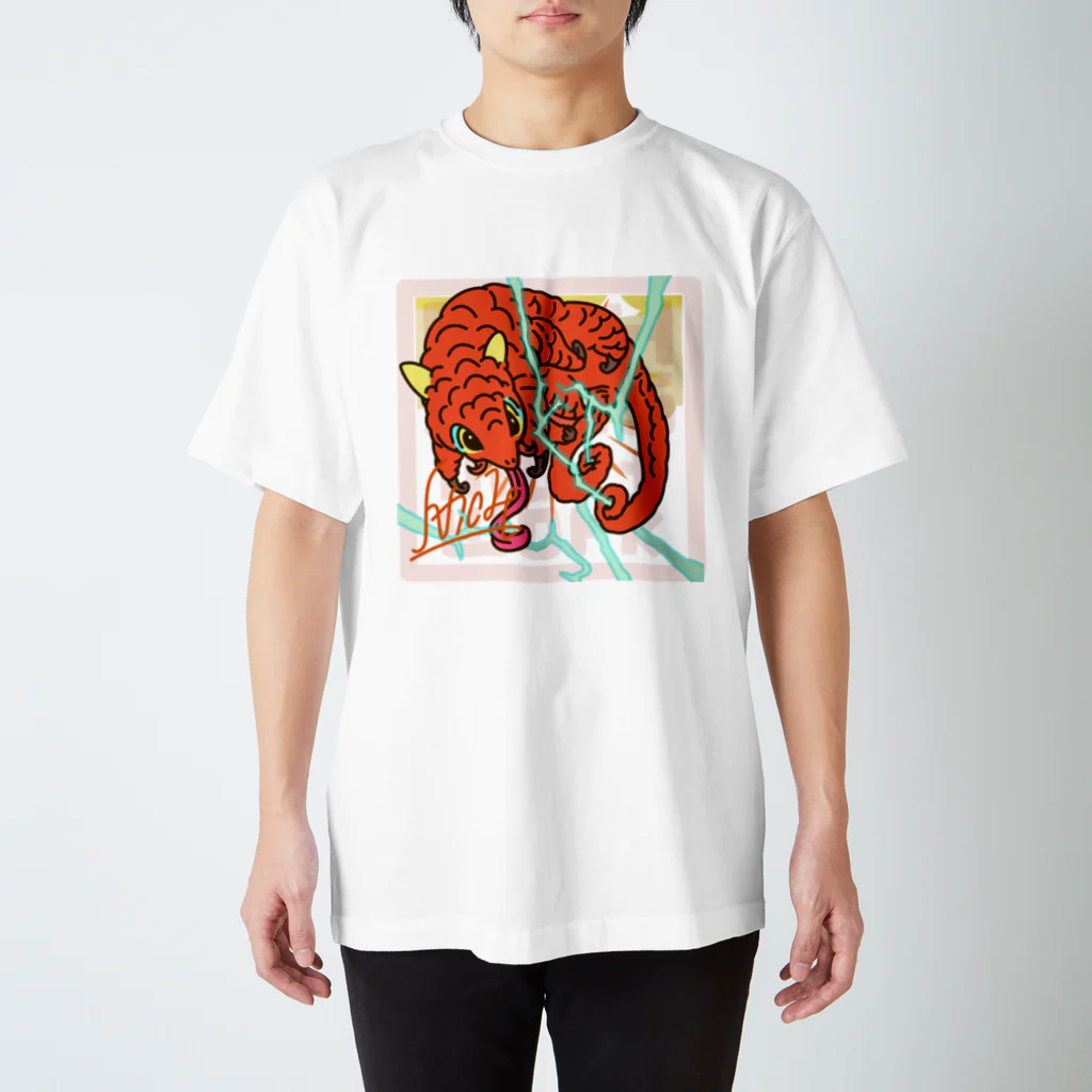 Nicholas illust work の雷獣　らいじゅう スタンダードTシャツ