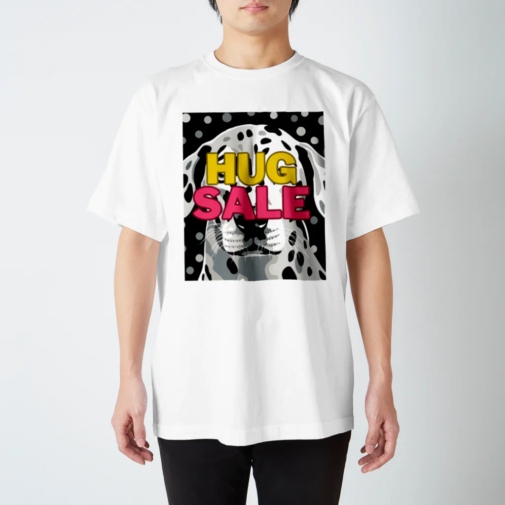 neko-kyannpuのHug Sale ダルメシアン Regular Fit T-Shirt