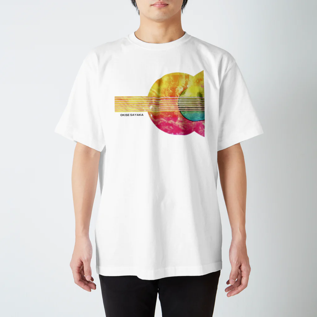 沖瀬さやかオリジナルグッズの沖瀬のカラフルギターTシャツ Regular Fit T-Shirt