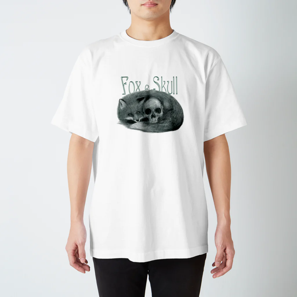 キツネサンビキのFox＆Skull Regular Fit T-Shirt