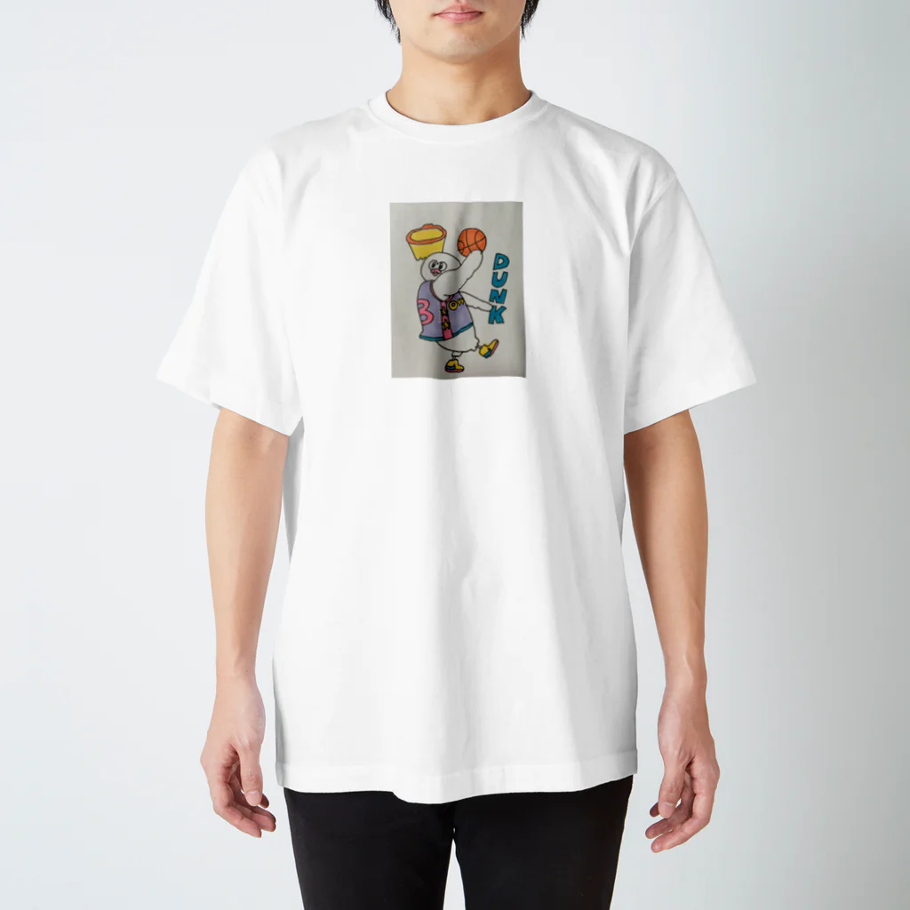 メザマシフクロウ SHOPのダンクシュート直前フクロウ Regular Fit T-Shirt