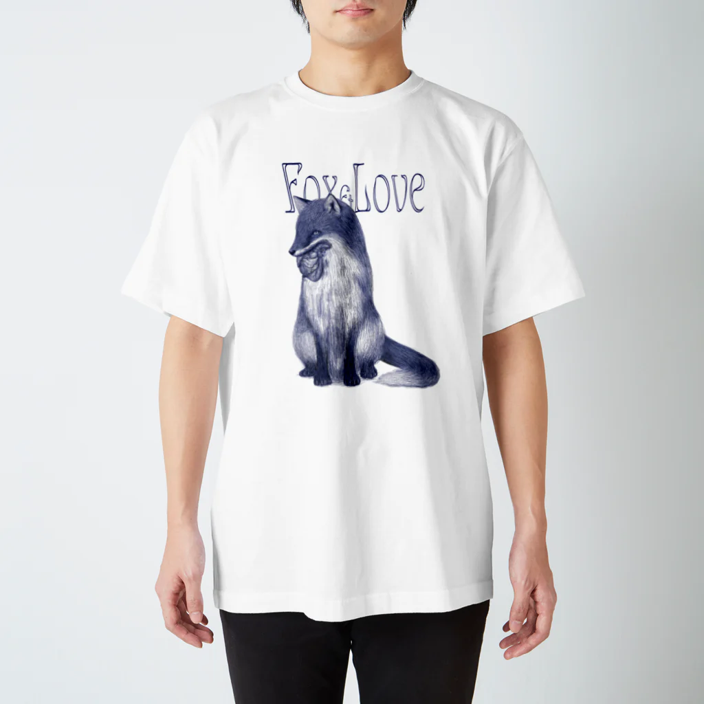 キツネサンビキのFox&Love Regular Fit T-Shirt