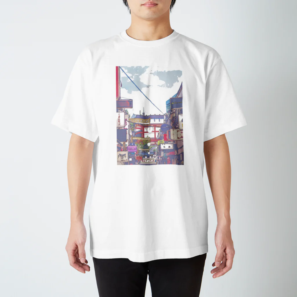 ばやし/8845の黄金の街T スタンダードTシャツ