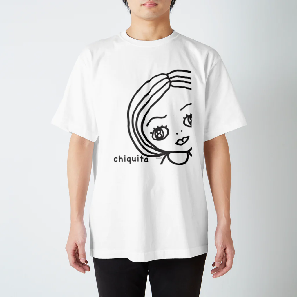 chicaのチキータちゃんモノクロ スタンダードTシャツ