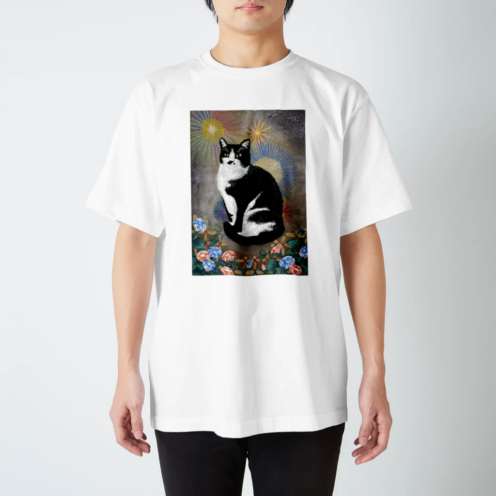 JapaneseArt Yui Shopのはなびちゃん スタンダードTシャツ