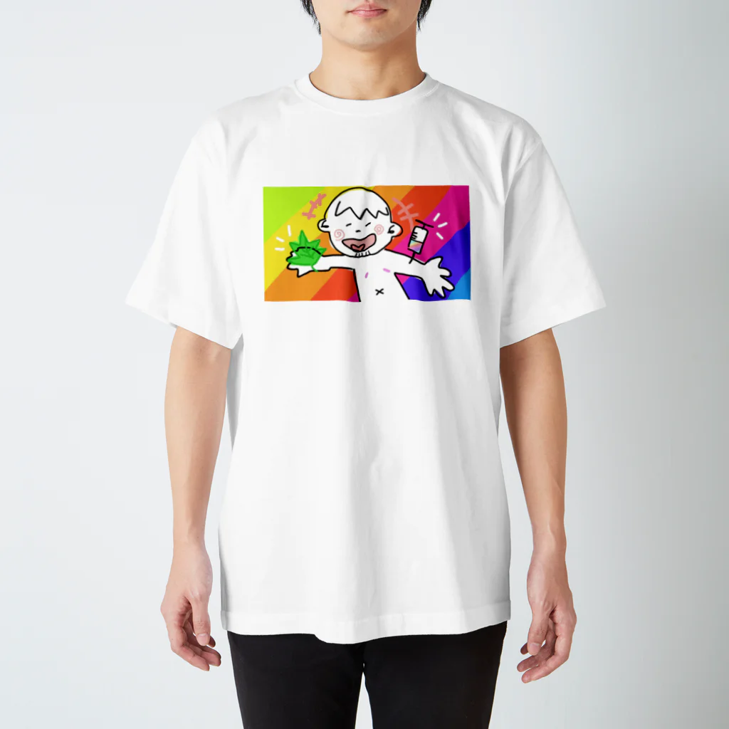 タイサのタイサTシャツ(虹色) スタンダードTシャツ