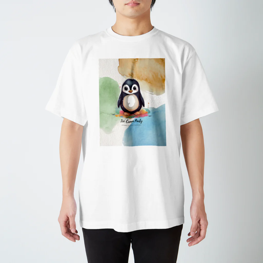 Egg Designerのキラキラ☆ペンギン スタンダードTシャツ