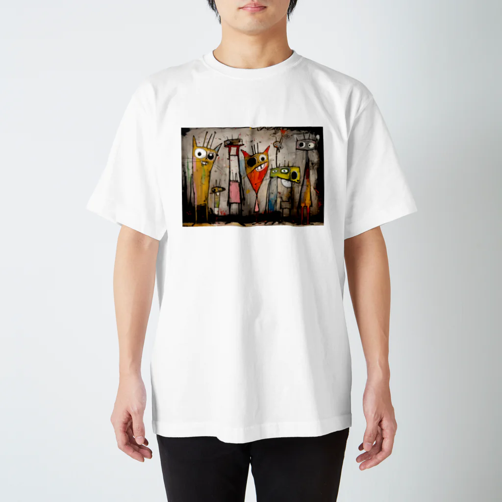 AI-factoryのAI-Wall Murals 001 Regular Fit T-Shirt