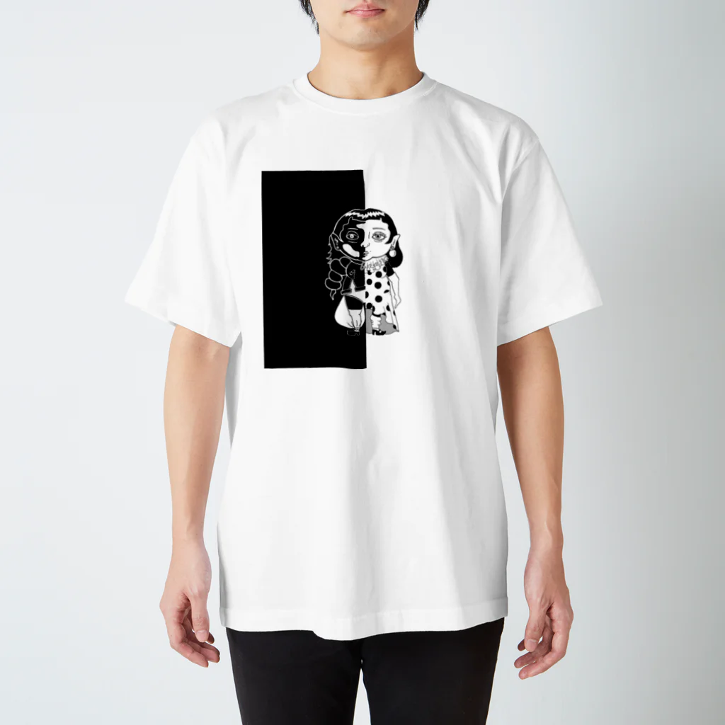 Rinoの裏と表のRimoちゃんface Regular Fit T-Shirt