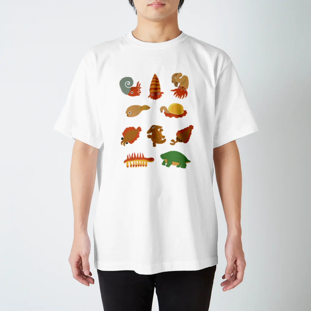 すずの木洋品店の古生物柄 スタンダードTシャツ