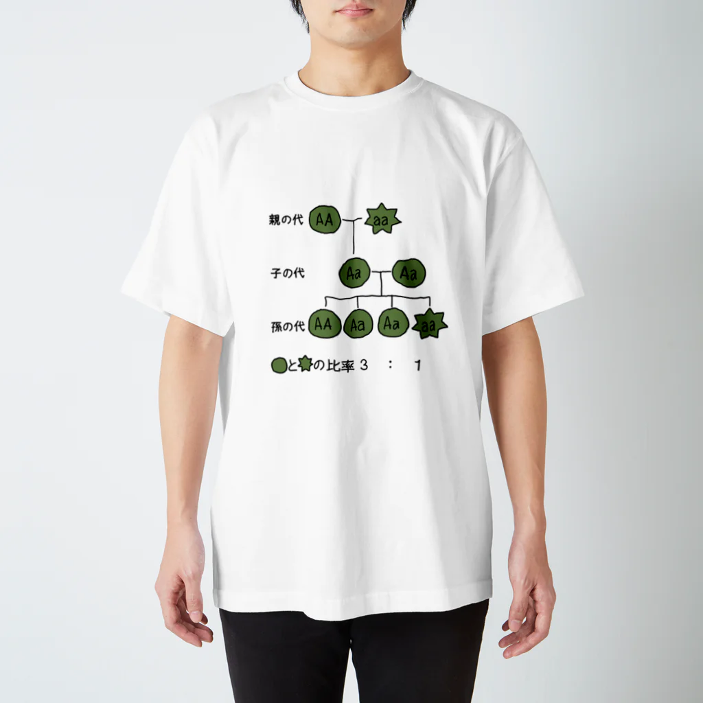 Tシャツで学ぼうのメンデルの法則を学ぼう Regular Fit T-Shirt