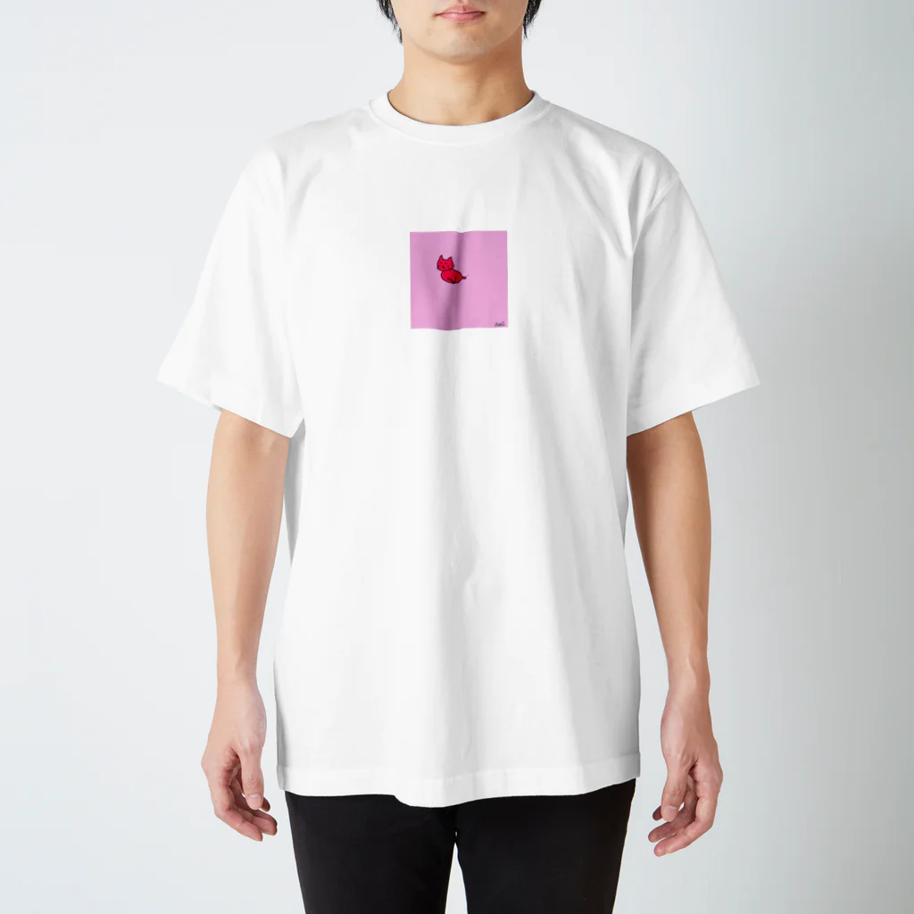 nali-の絵心ない人の絵を　絵心ある人が色塗りした猫 Regular Fit T-Shirt