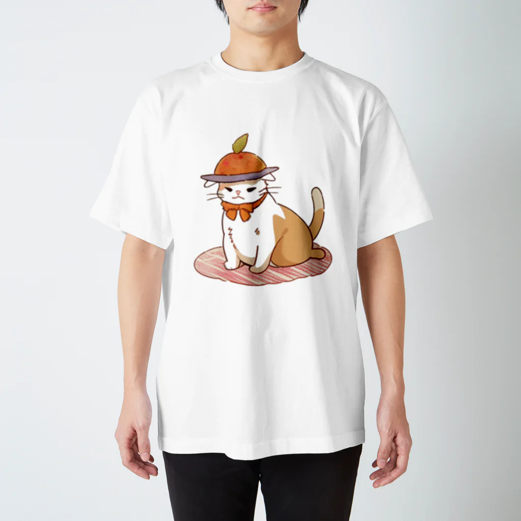 りーおすふぇんがりーのお腹ペコペコで具になっちゃったねこにゃん スタンダードTシャツ