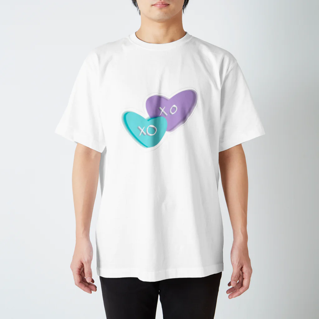 mariascharmsのxoxo シンプル　ハート　デサイン Regular Fit T-Shirt