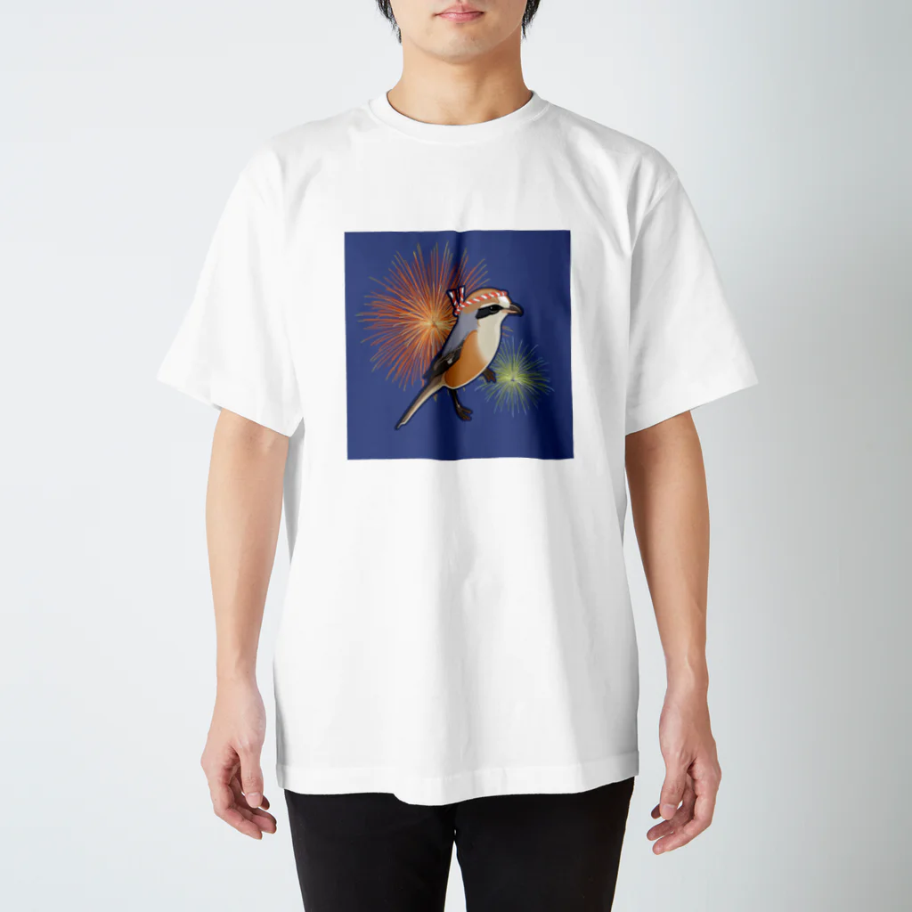 やちよ｜リアル鳥イラストのはちまき鳥_モズさん Regular Fit T-Shirt