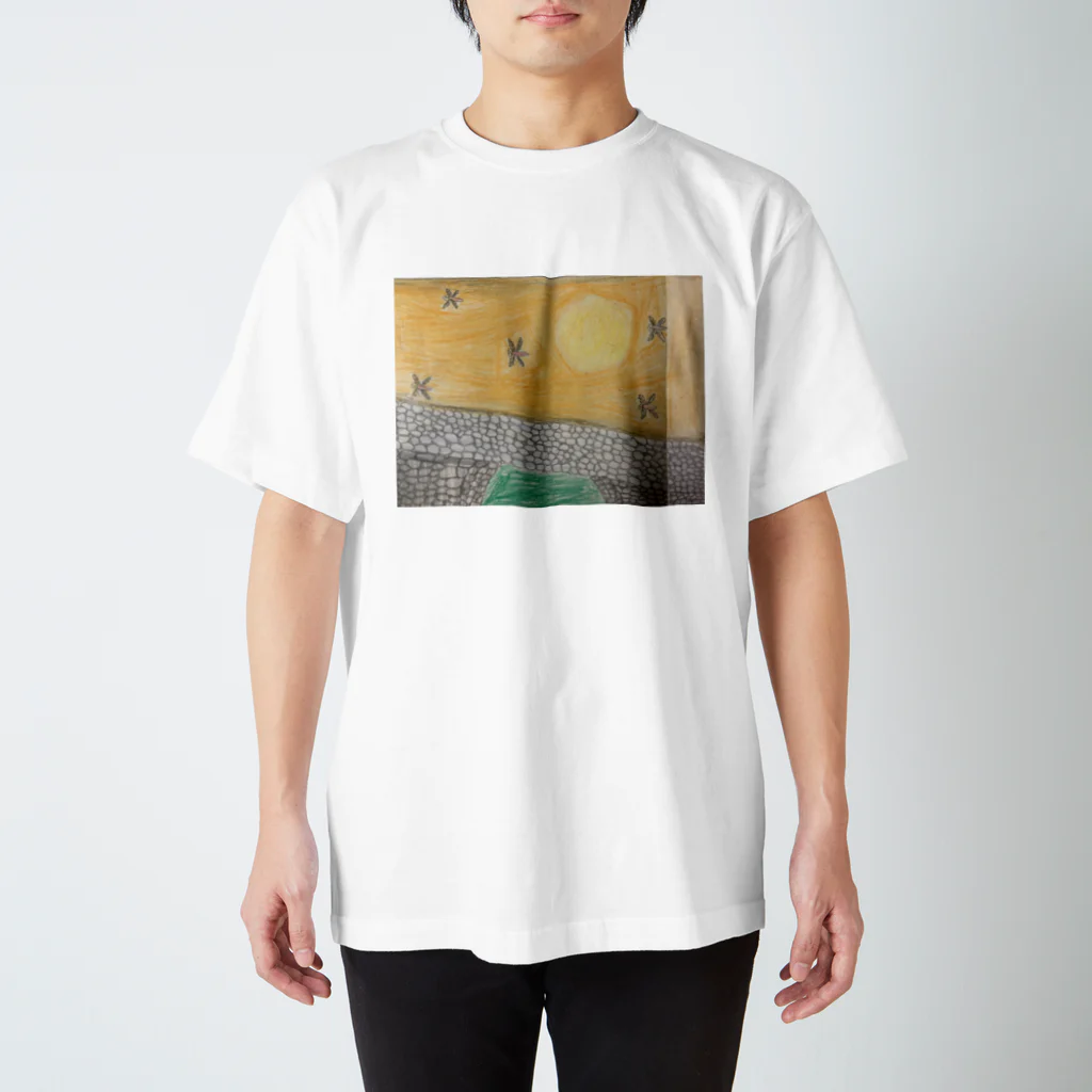 気ままママの夕焼けトンボ Regular Fit T-Shirt