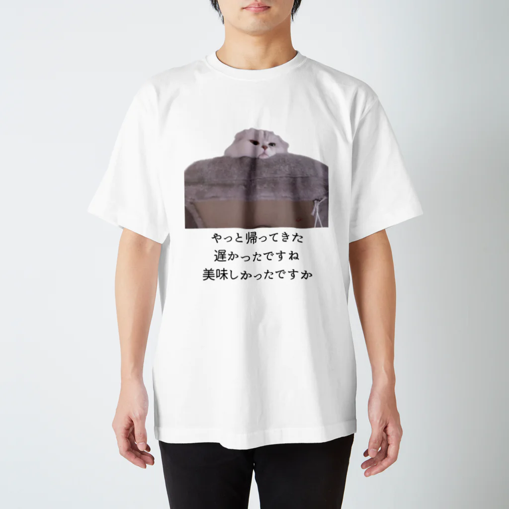 munteaの外食したかった ゆきねこ スタンダードTシャツ