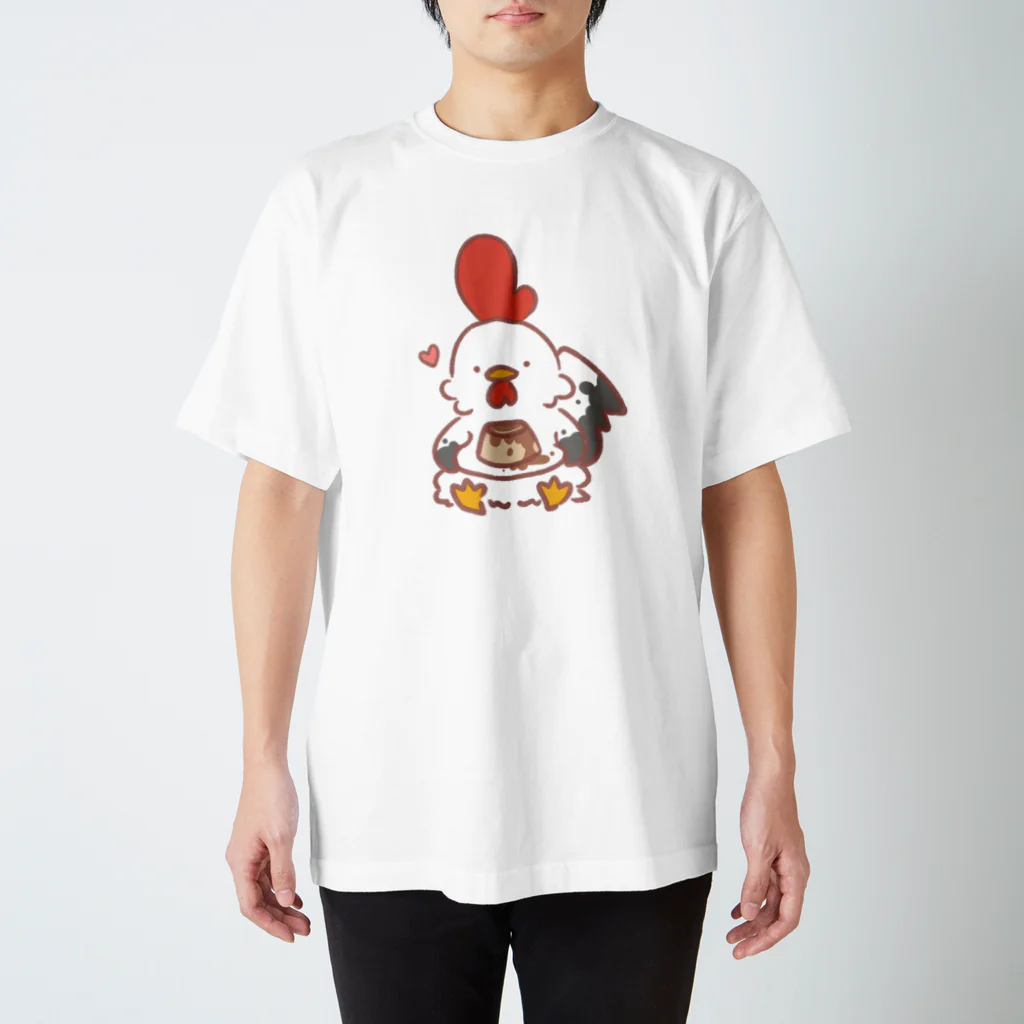 サクラ春のにわとりプリン スタンダードTシャツ