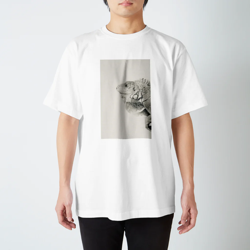 ほぺまる家のグリーンイグアナのほぺまるくん Regular Fit T-Shirt