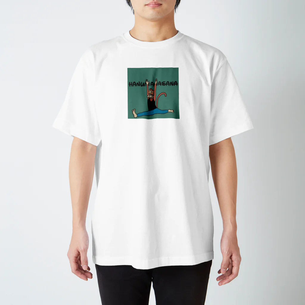 kuuleiのYOGA × Animal （Hanumanasana） Regular Fit T-Shirt