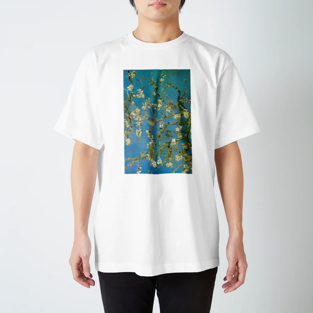 世界の名画館 SHOPのゴッホ「花咲くアーモンドの木の枝」 スタンダードTシャツ