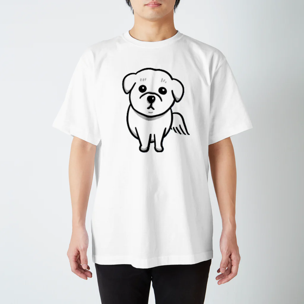 ぷぅみの白わんこ Regular Fit T-Shirt