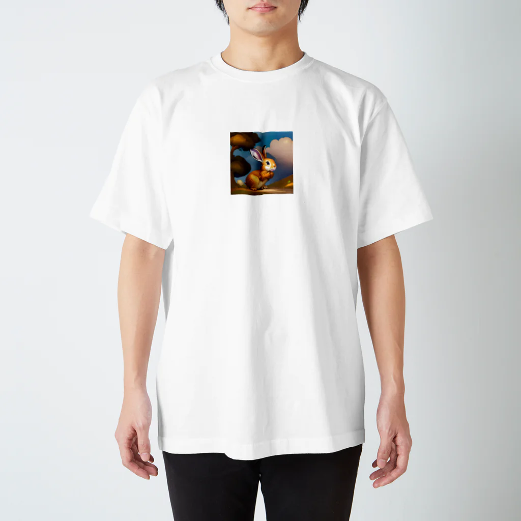 mikkunchamaのかわいいうさぎのイラストグッズ Regular Fit T-Shirt