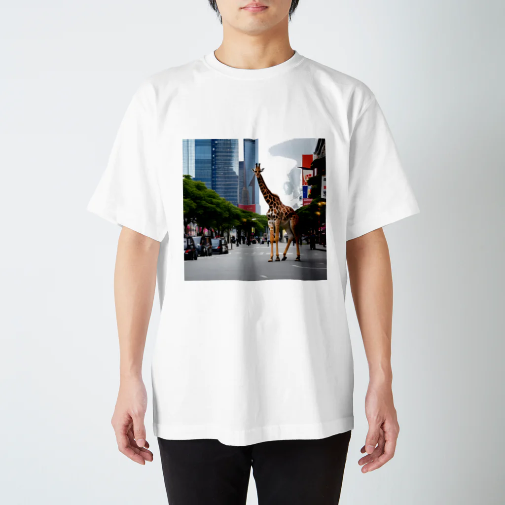 ModaZooのシティーきりん Regular Fit T-Shirt