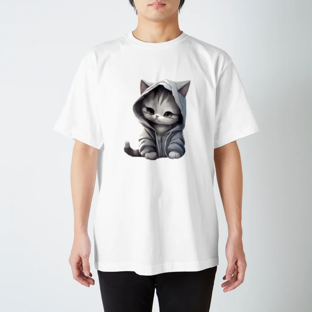 animal canvasのthe cat！ Regular Fit T-Shirt
