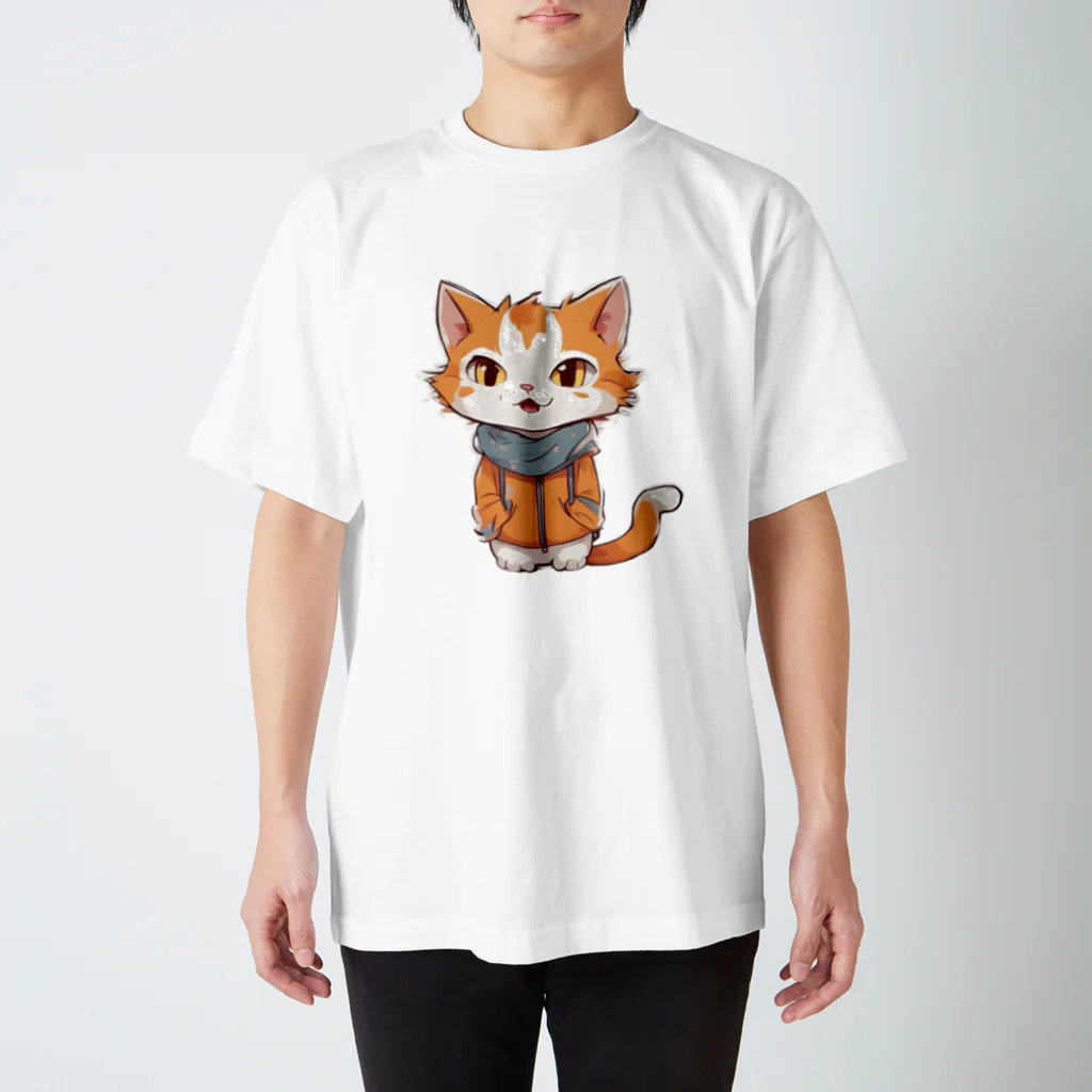 animal canvasのthe cat！ Regular Fit T-Shirt