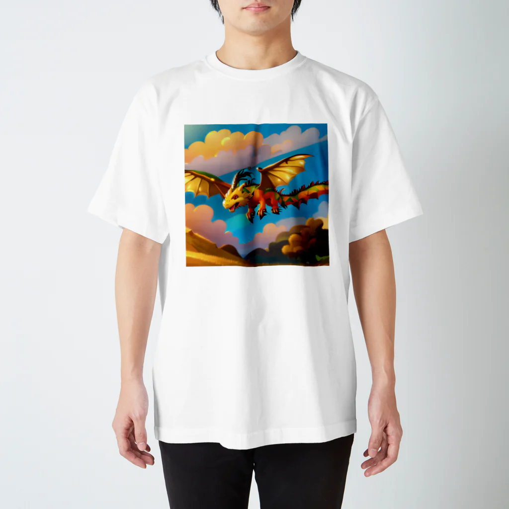 Wakuryuの八恩森の守り空龍　 スタンダードTシャツ