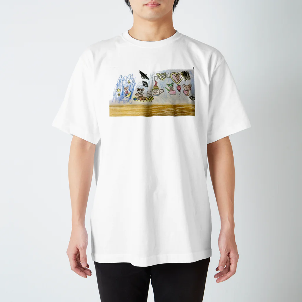 赤ソファのむすめのLINEスタンプ風イラスト Regular Fit T-Shirt