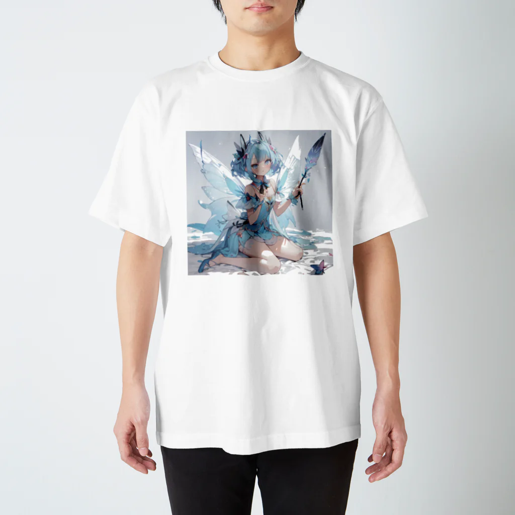 ロイ@イラストレーターHEXANFT販売美麗イラスト描きますの氷の妖精 Regular Fit T-Shirt