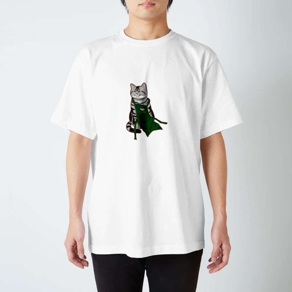 もっち（mocchi）のカフェ店員猫 Regular Fit T-Shirt