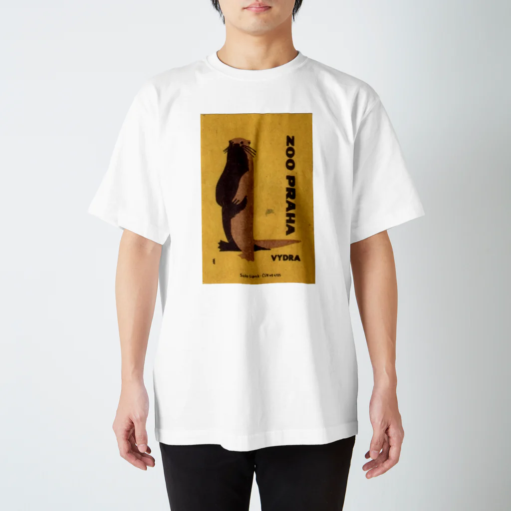 YS VINTAGE WORKSのチェコ・プラハ動物園　立ちカワウソOtter 1963年 Regular Fit T-Shirt