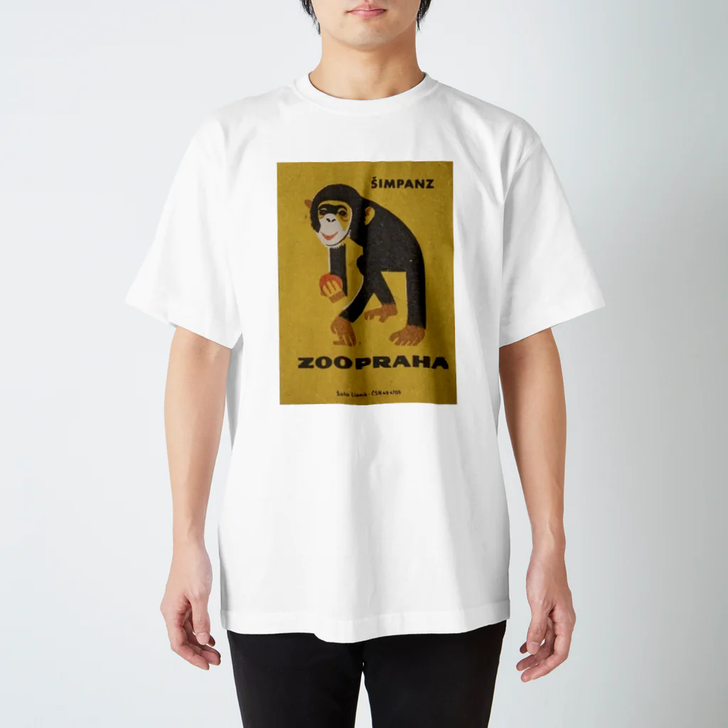 YS VINTAGE WORKSのチェコ・プラハ動物園　マッチ箱 チンパンジー Regular Fit T-Shirt