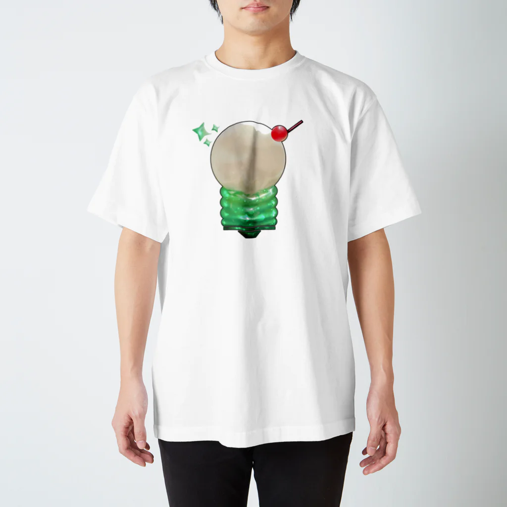 :*:.｡.:*幸せ結び:*:.｡.:*のクリームソーダでひらめき電球ソーダ スタンダードTシャツ