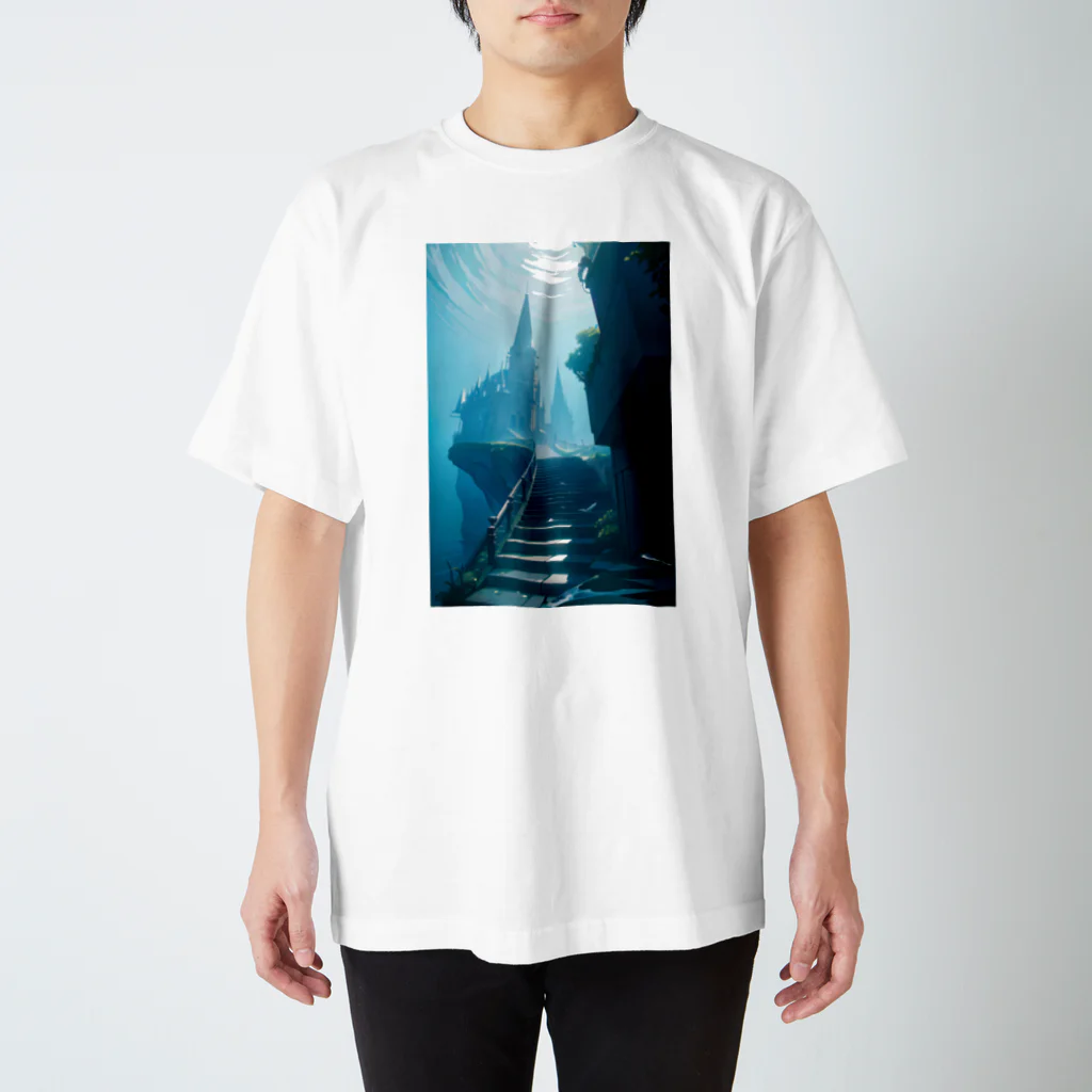 卯月なのかのStairway Journey　〜紡がれる架け橋の旅〜　No.4　「霧幻城」 スタンダードTシャツ