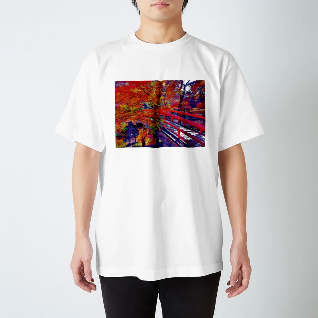 GALLERY misutawoの伊香保 河鹿橋の紅葉 スタンダードTシャツ