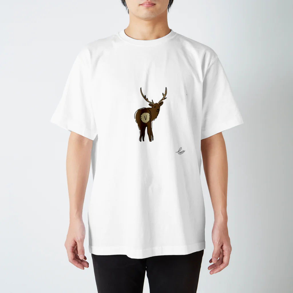 【perie shop】の【エゾシカ🦌】 Regular Fit T-Shirt