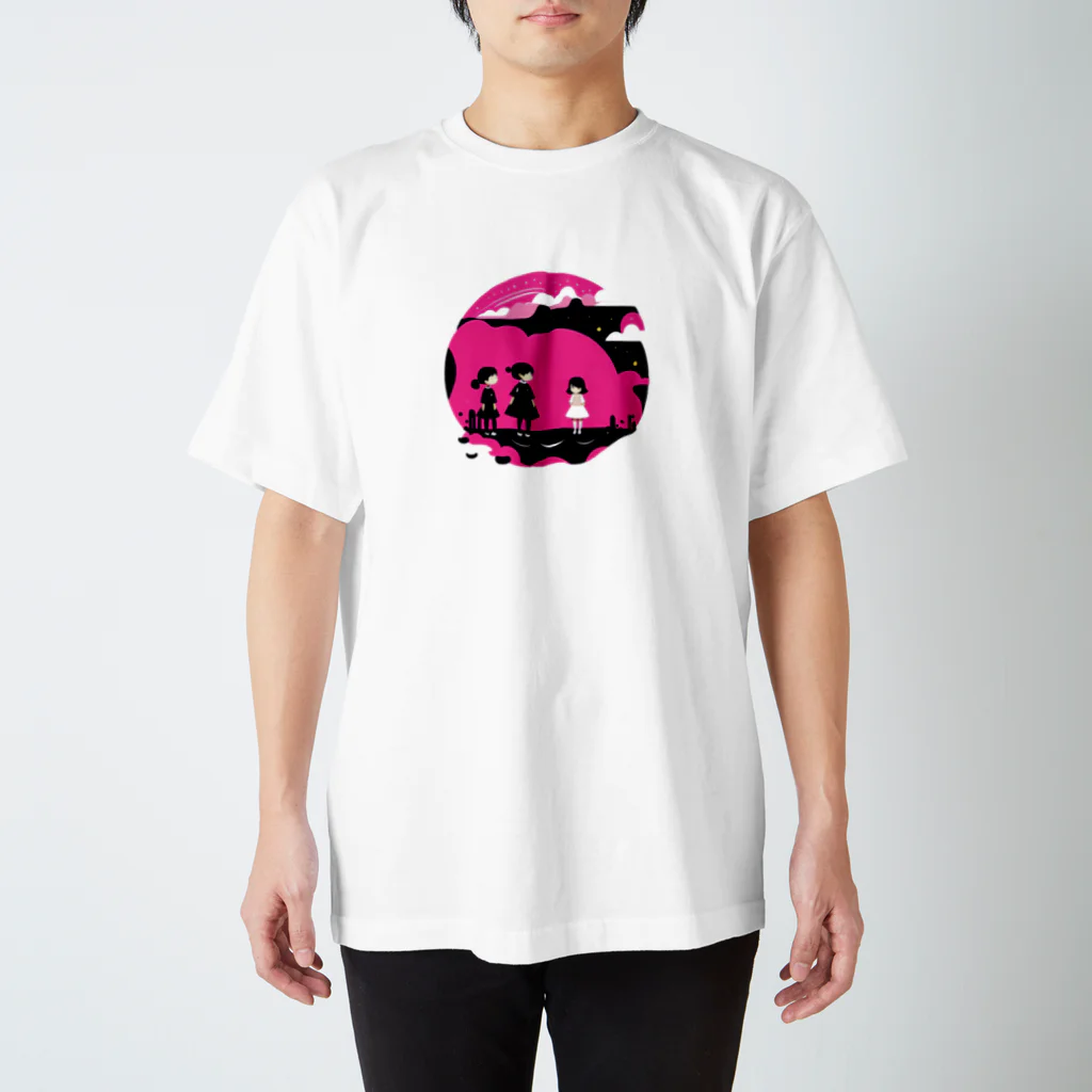 まみうだぱおのゆったりSHOPのPINKLADIES スタンダードTシャツ