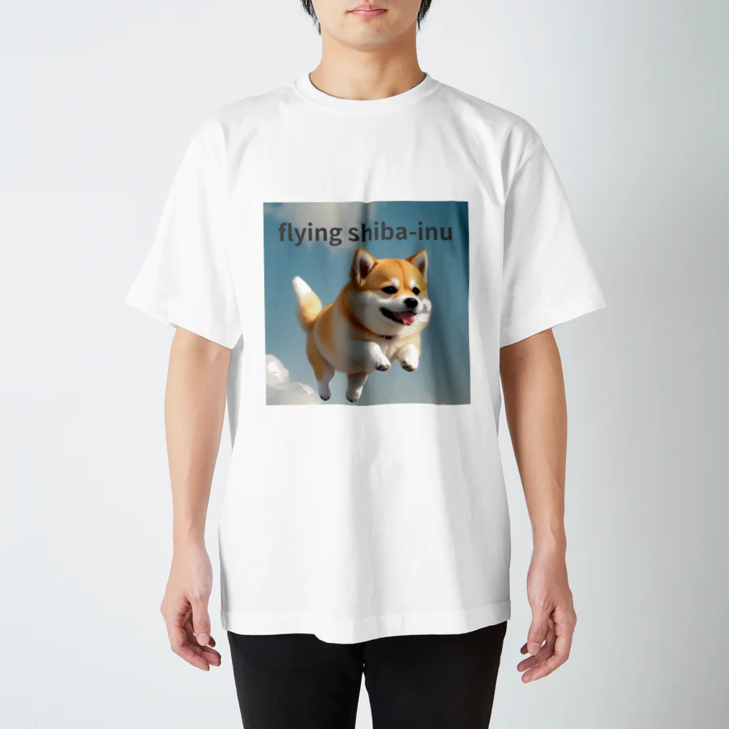 五右衛門商店のflying shibaｰinu スタンダードTシャツ