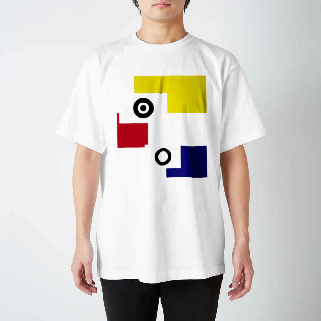 NOのTHREE SQUARE Regular Fit T-Shirt