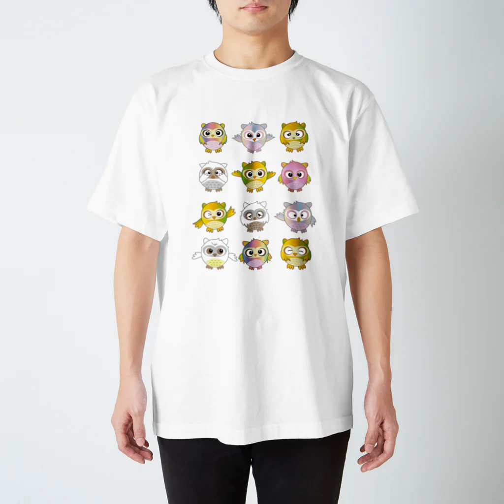 candy_mintのしあわせを引き寄せるふくろう Regular Fit T-Shirt