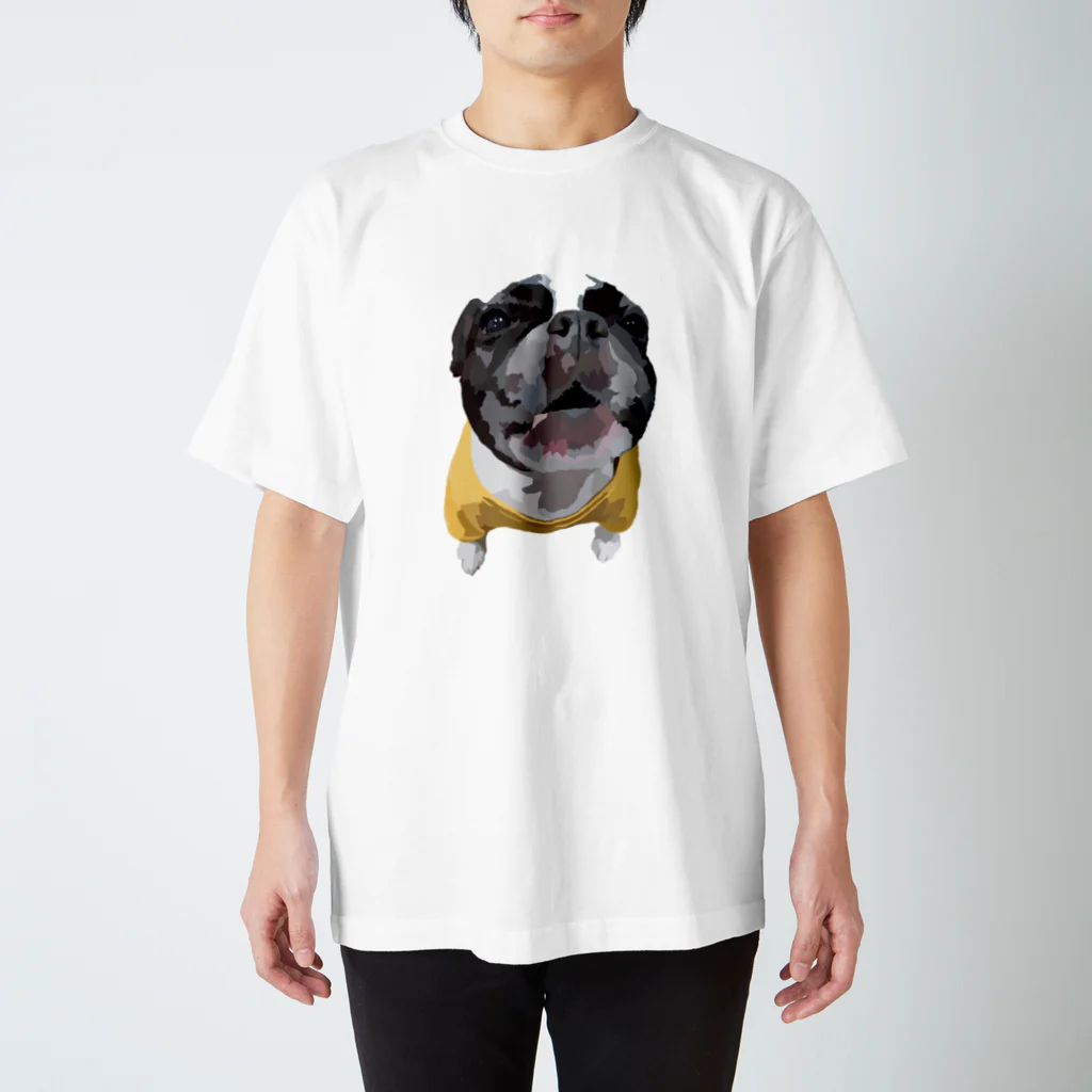 犬のイラスト屋さん　dog_illustのぷくちゃん スタンダードTシャツ