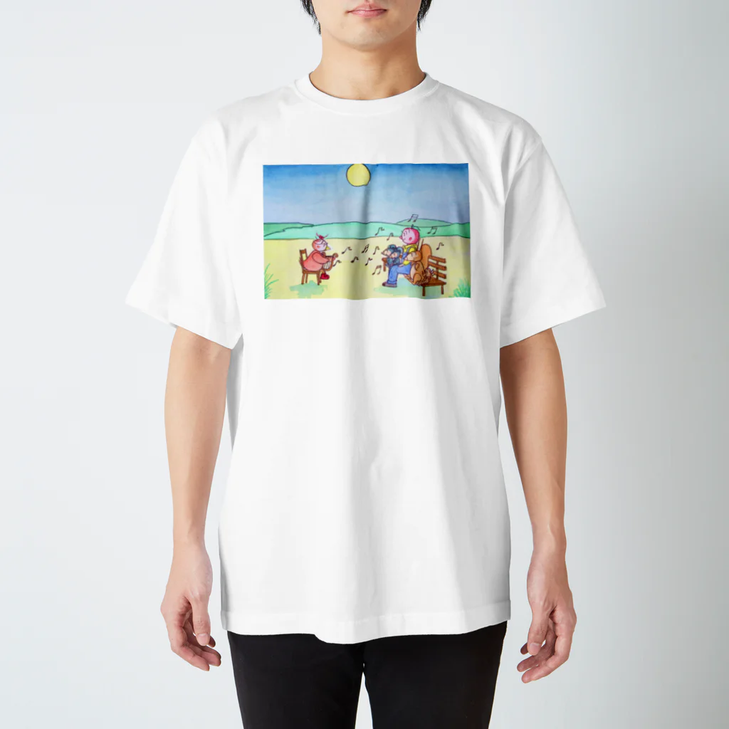 「アートとメルヘンと創作の森グッズ」の「ピピのつばさ」ピピの音楽会 スタンダードTシャツ