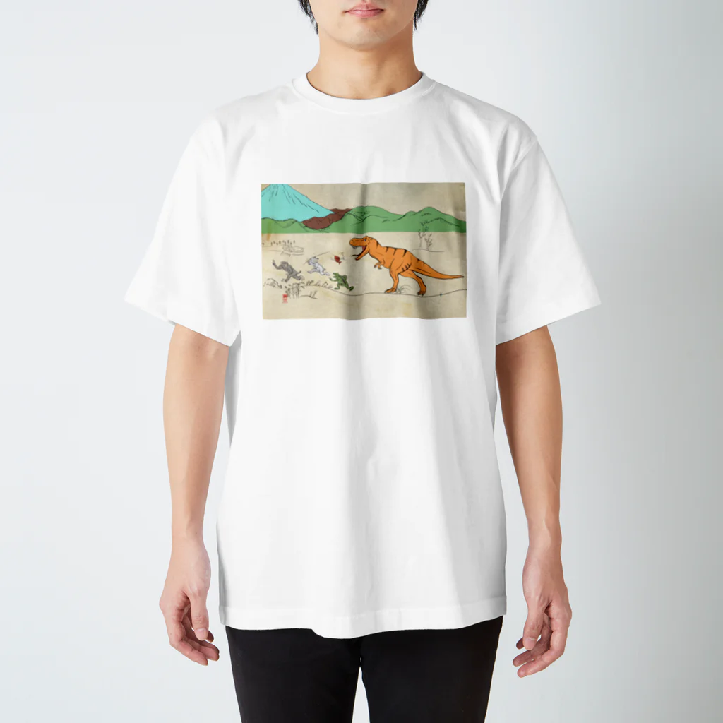 Taikokeの鳥獣ティラノ スタンダードTシャツ