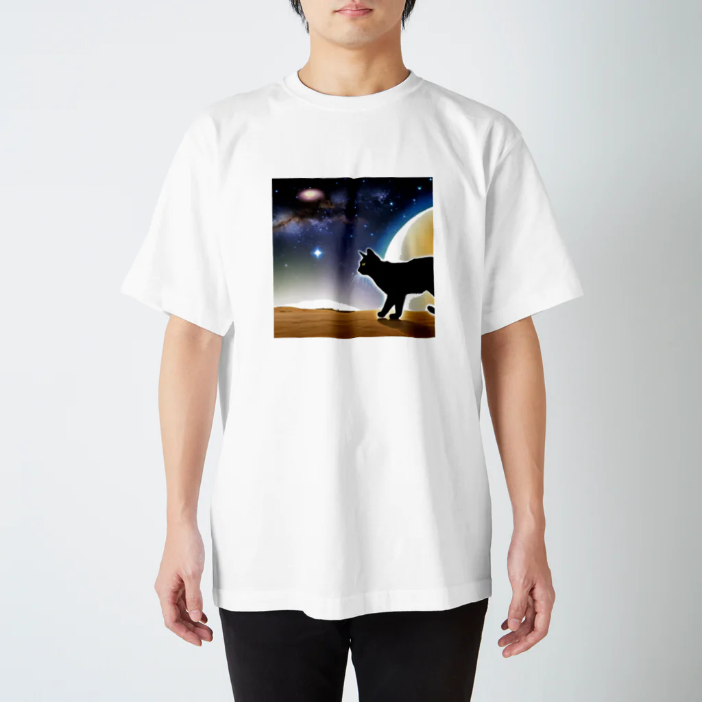 genki-cyatoの火星猫 スタンダードTシャツ