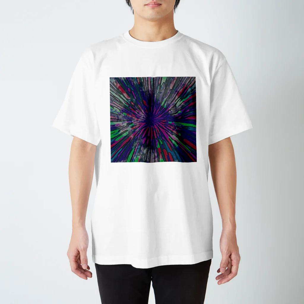 水草の絵の具フラッシュⅤ Regular Fit T-Shirt