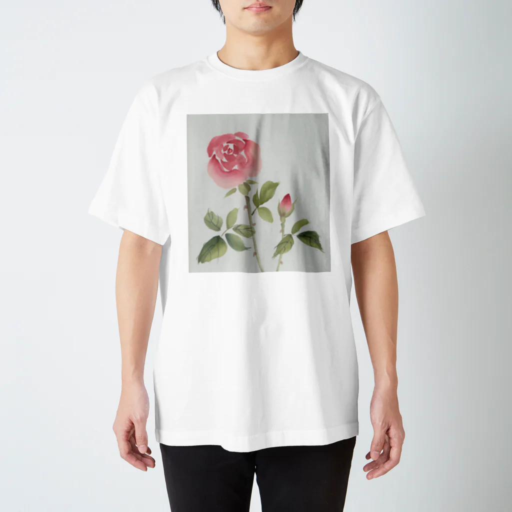 寿晏窯の赤い薔薇 スタンダードTシャツ